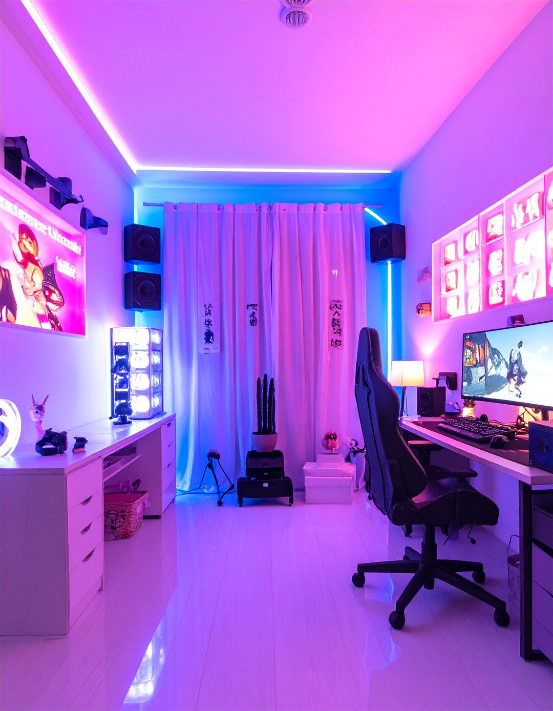 Anime Themed Gaming Setup - 20 Gamer Girl Room Ideas for a Fun and Stylish Setup