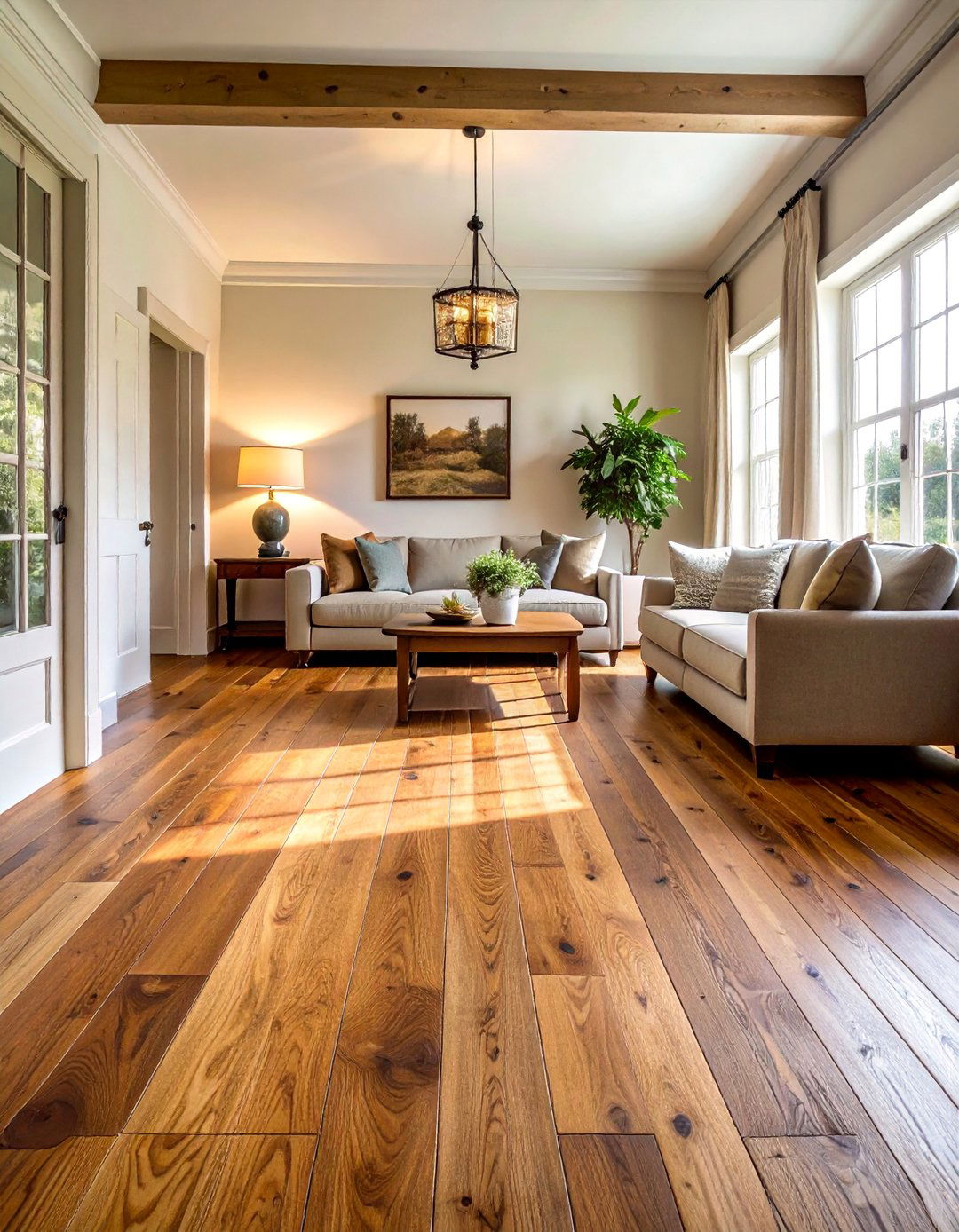Antique Heartwood Flooring - 40 Farmhouse Flooring Ideas to Enhance Your Home's Charm