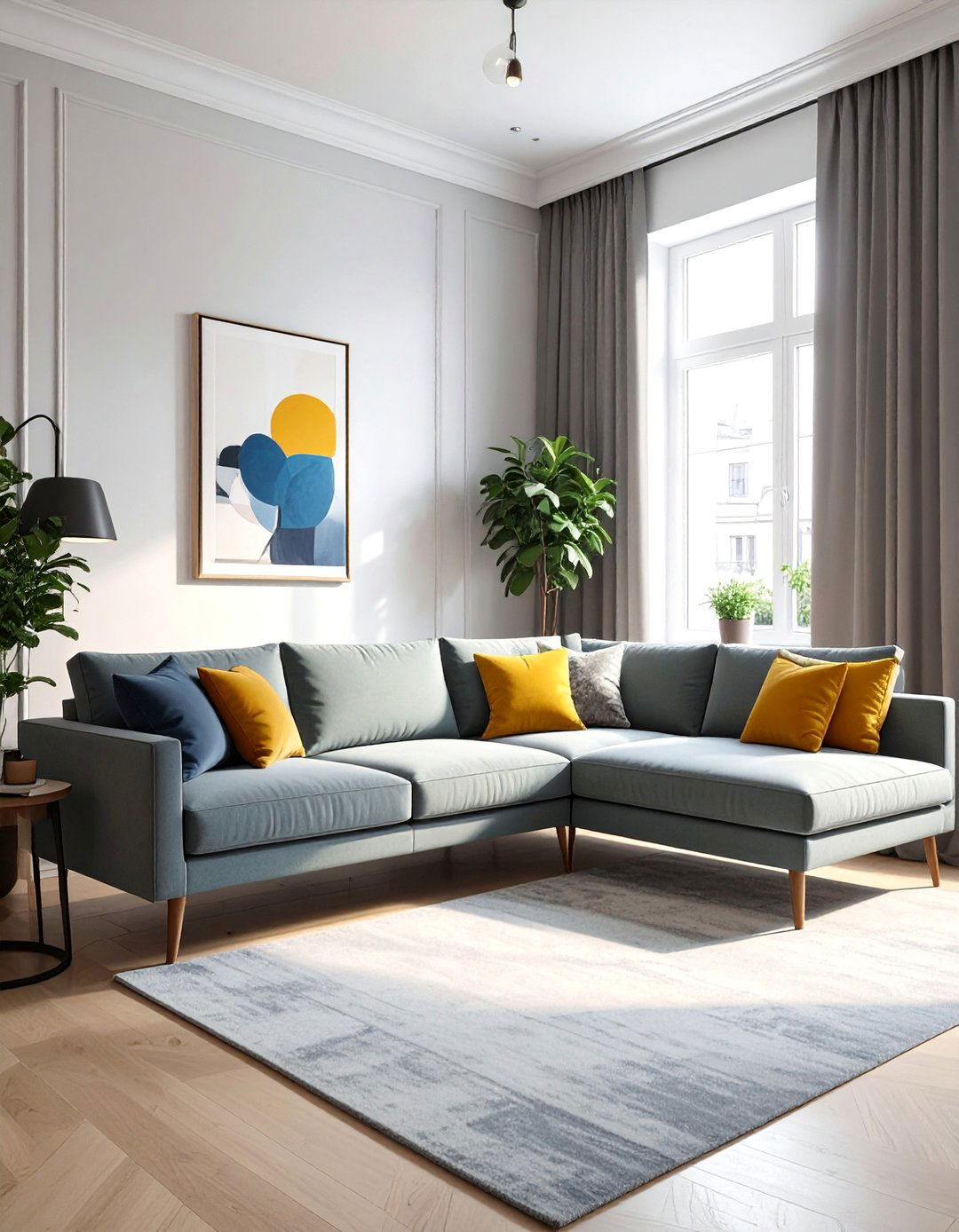 Apartment Size Sectional Scaling - 30 Small Living Room Sectional Layout Ideas