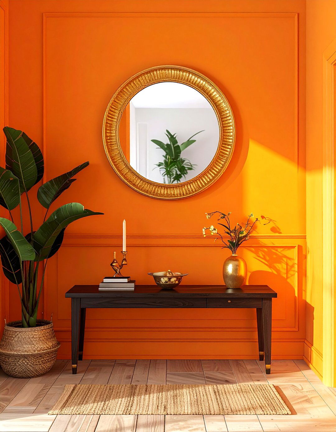 Apricot Orange for a Welcoming Entryway - 30 Orange Room Ideas to Brighten Your Home