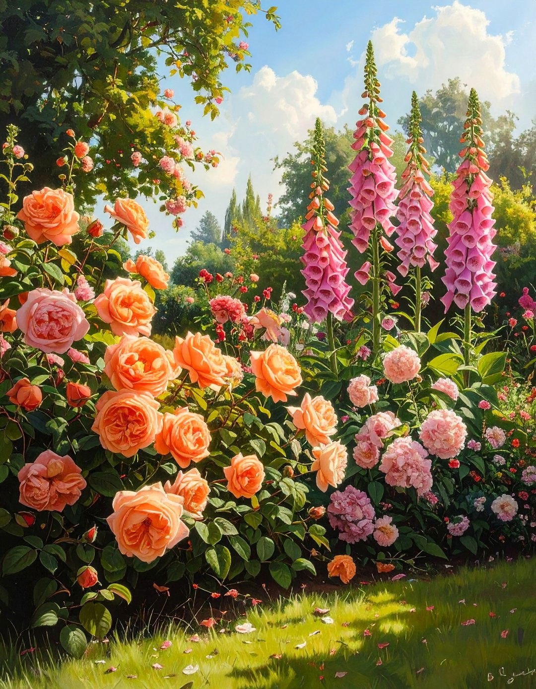 Apricot and Soft Pink Garden Colour Scheme - 30 Garden Colour Schemes to Brighten Your Outdoor Space