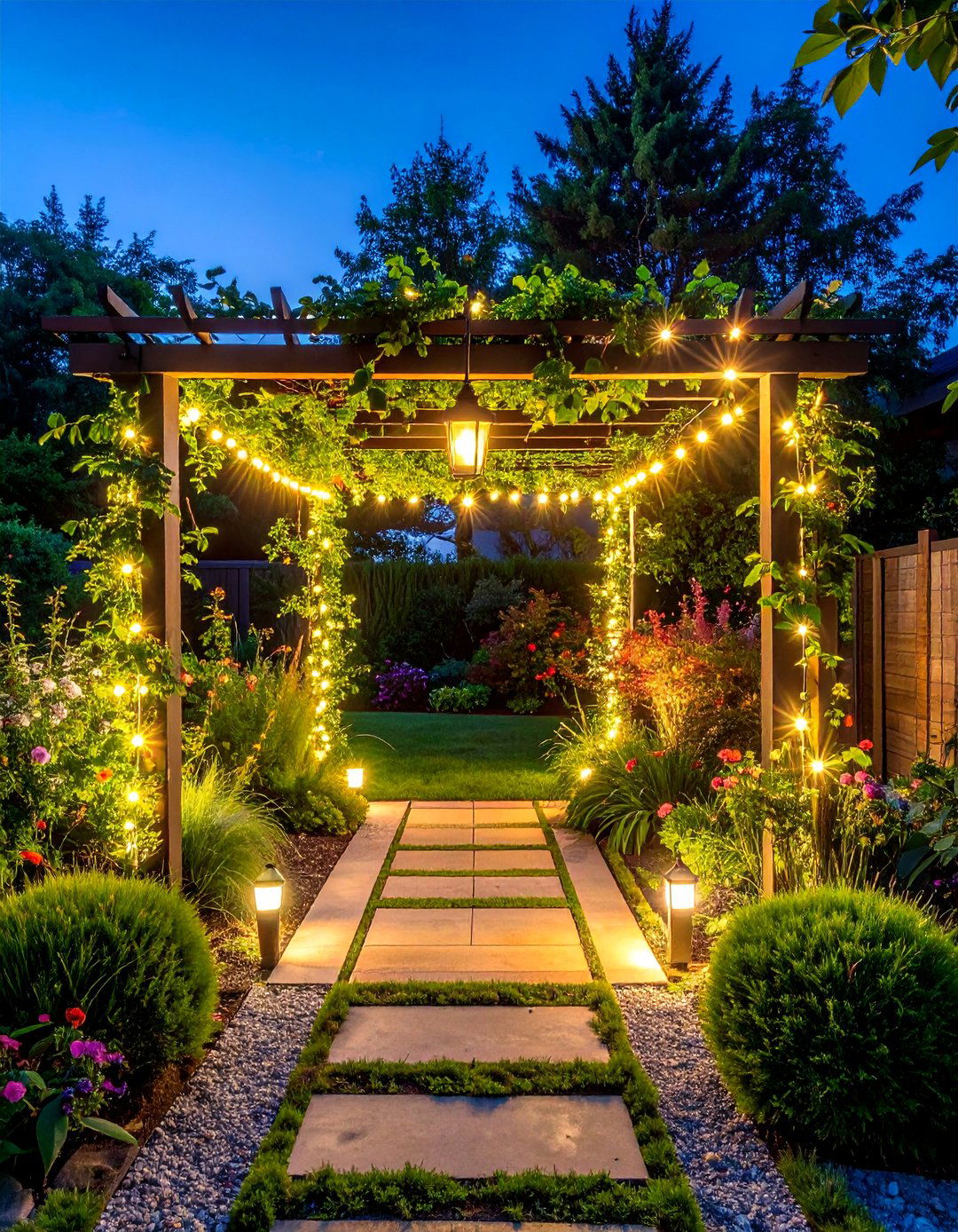 Arbor Threshold Lighting - 40 Garden Lighting Ideas to Illuminate Your Outdoor Space