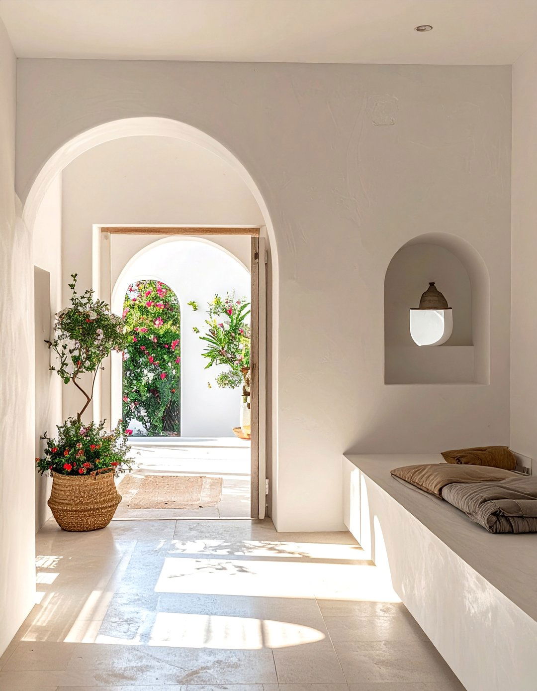 Arched Doorways and Niches - 20 Greek Style Home Ideas for a Mediterranean Vibe