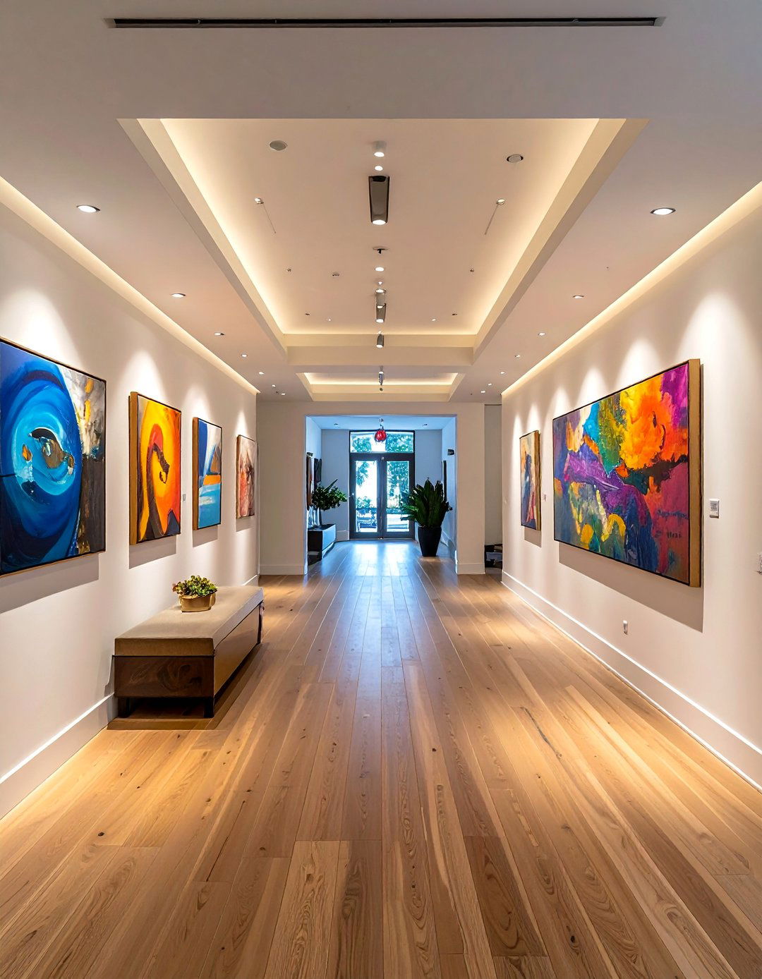 Art Gallery Entrance - 50 Foyer Decor Ideas to Make a Grand First Impression