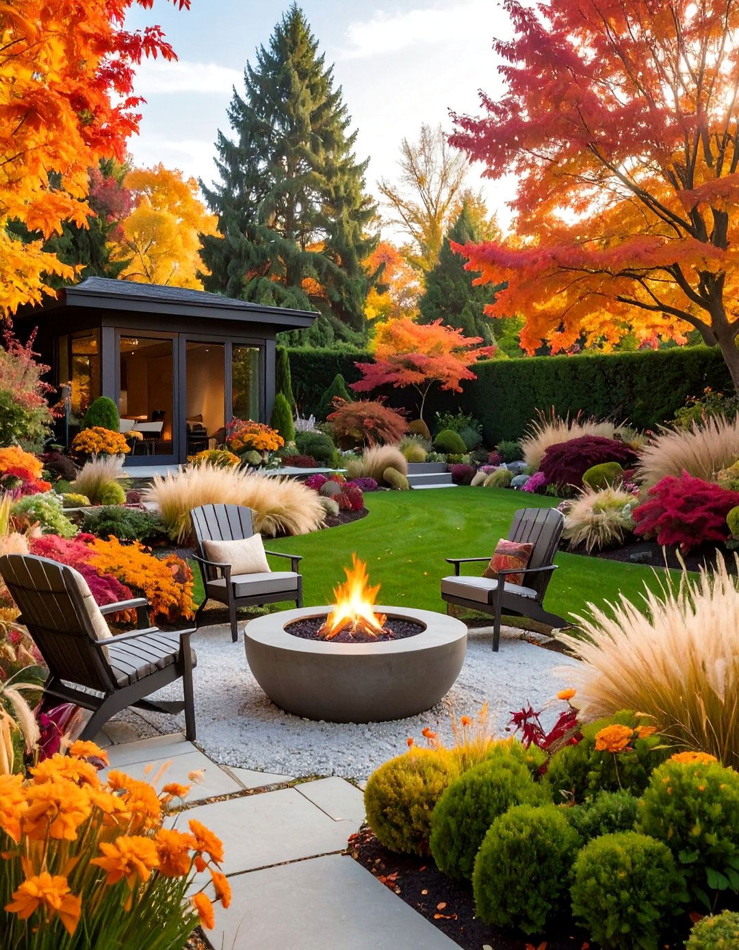 Autumn Secret Garden Retreat - 35 Secret Garden Ideas for a Hidden Outdoor Retreat
