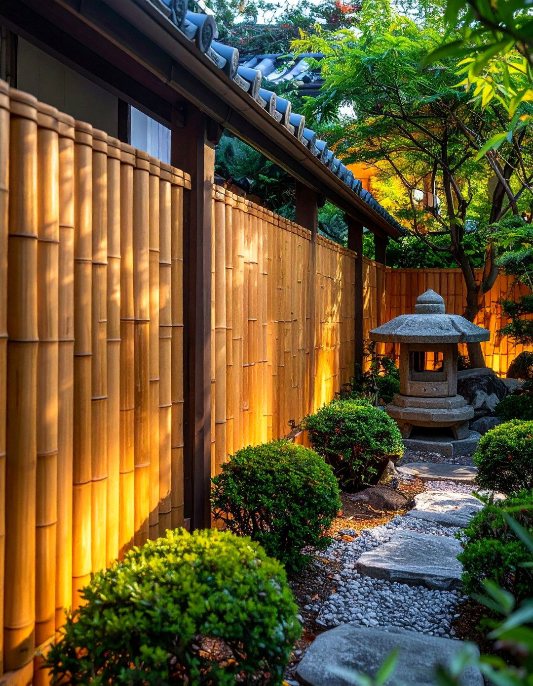 Bamboo Roll Fence - 25 Decorative Fence Ideas to Enhance Your Outdoor Space