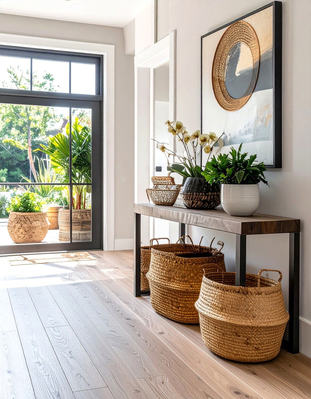Basket Storage Solutions - 50 Foyer Decor Ideas to Make a Grand First Impression