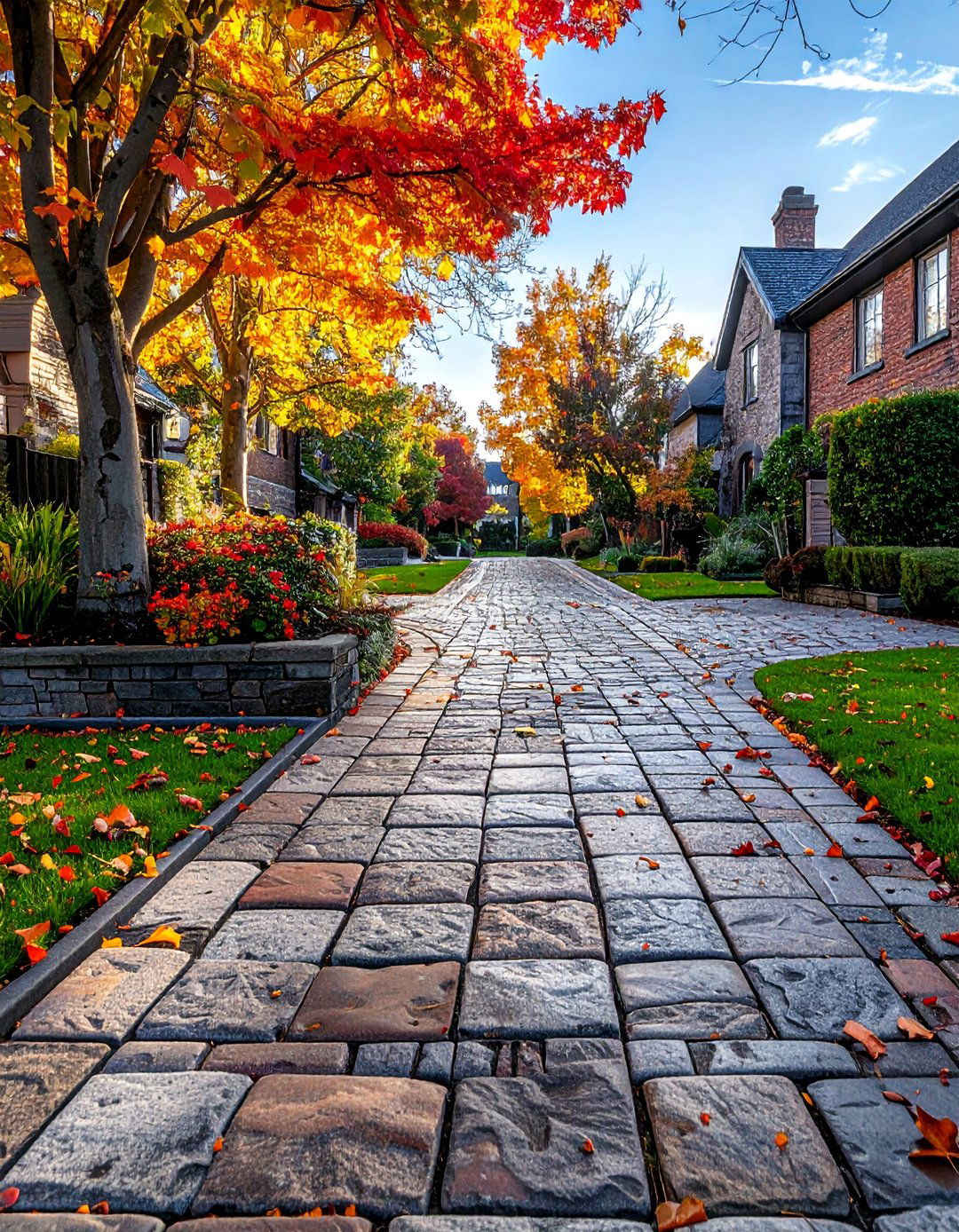 Belgian Block Borders - 30 Driveway Edging Ideas to Enhance Your Curb Appeal