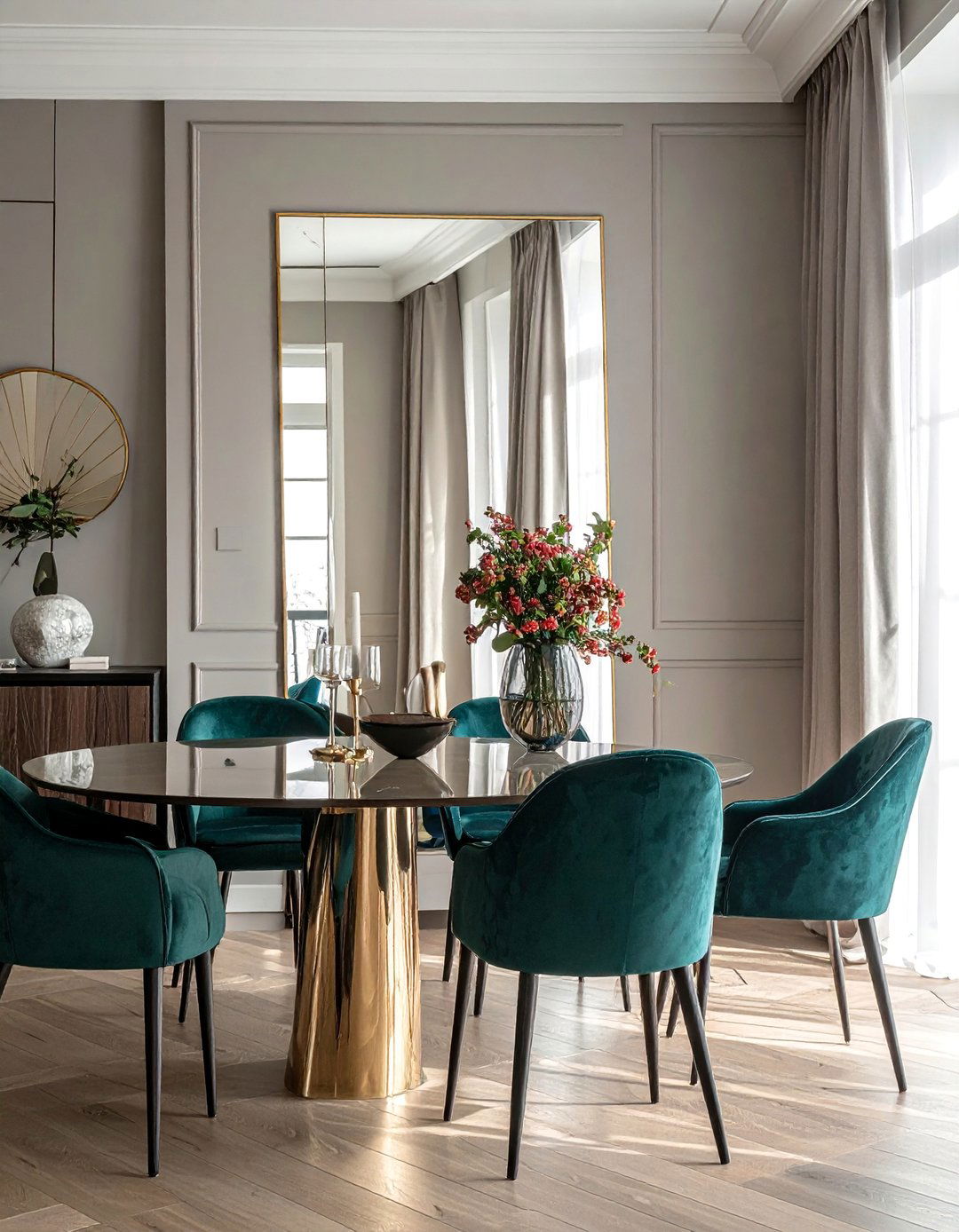 Beveled Edge Mirror - 25 Dining Room Mirror Ideas to Reflect Your Style