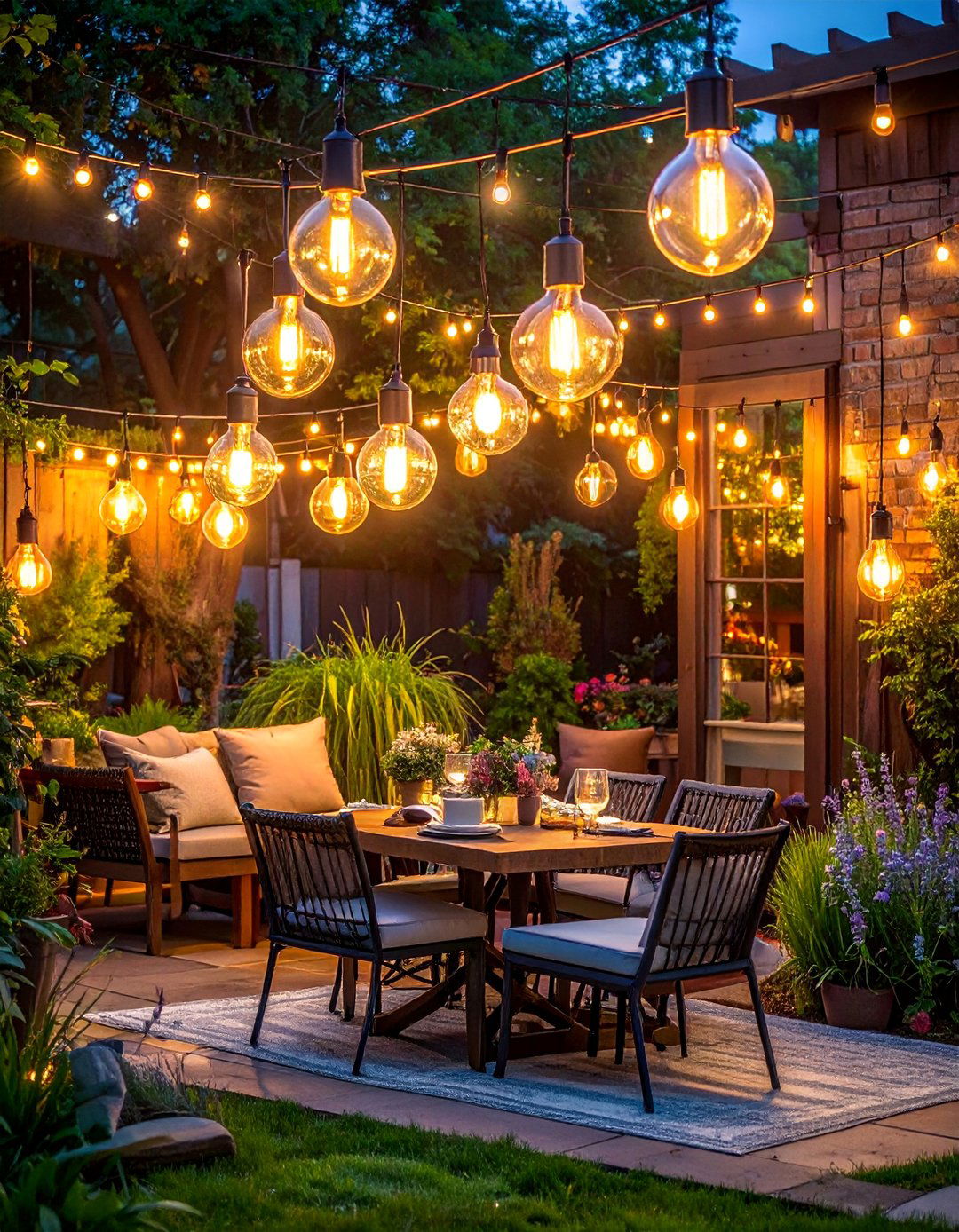 Bistro Style Patio Lighting