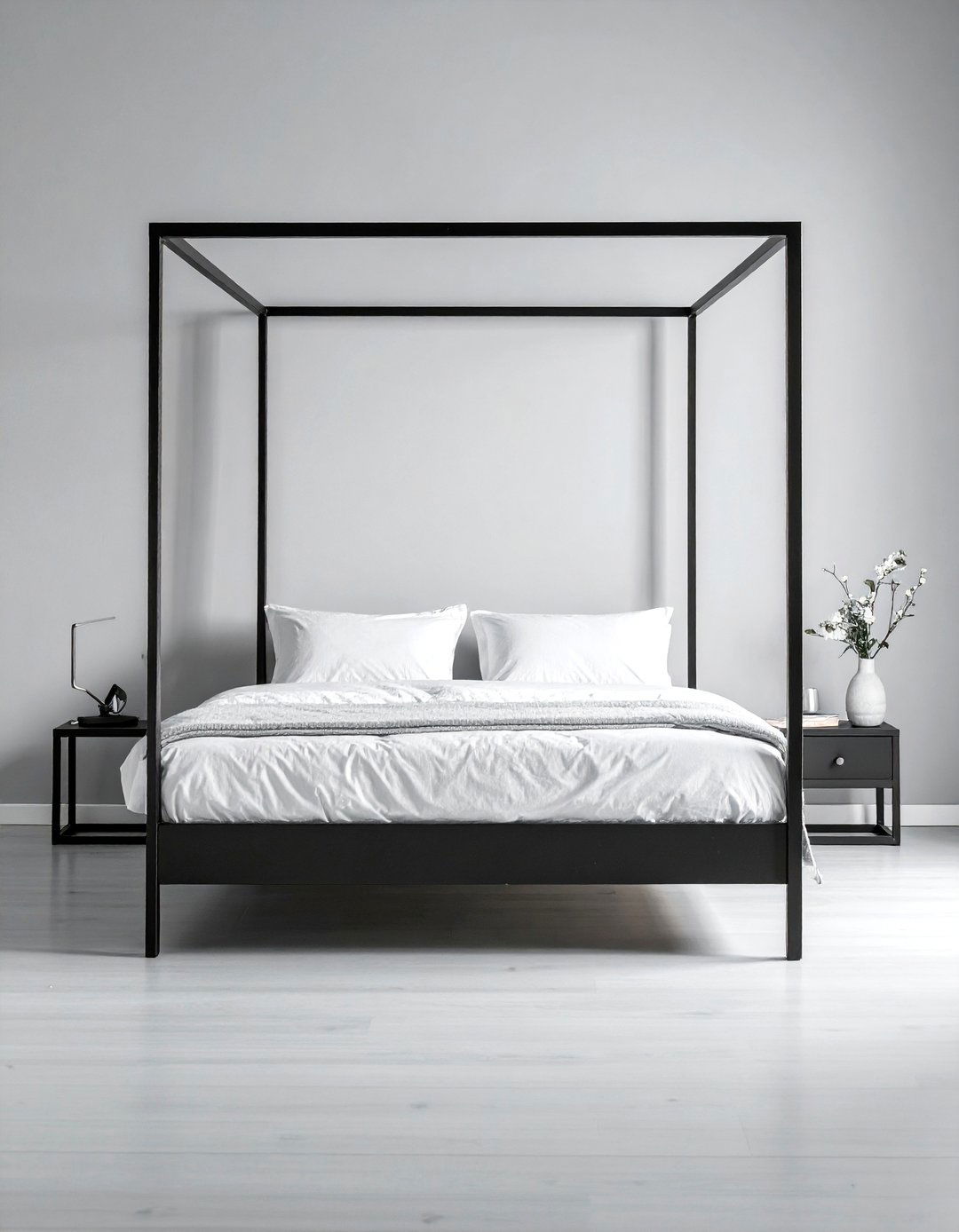 Black Four Poster Bed Frame - 25 Dark Bedroom Ideas for a Cozy and Moody Retreat