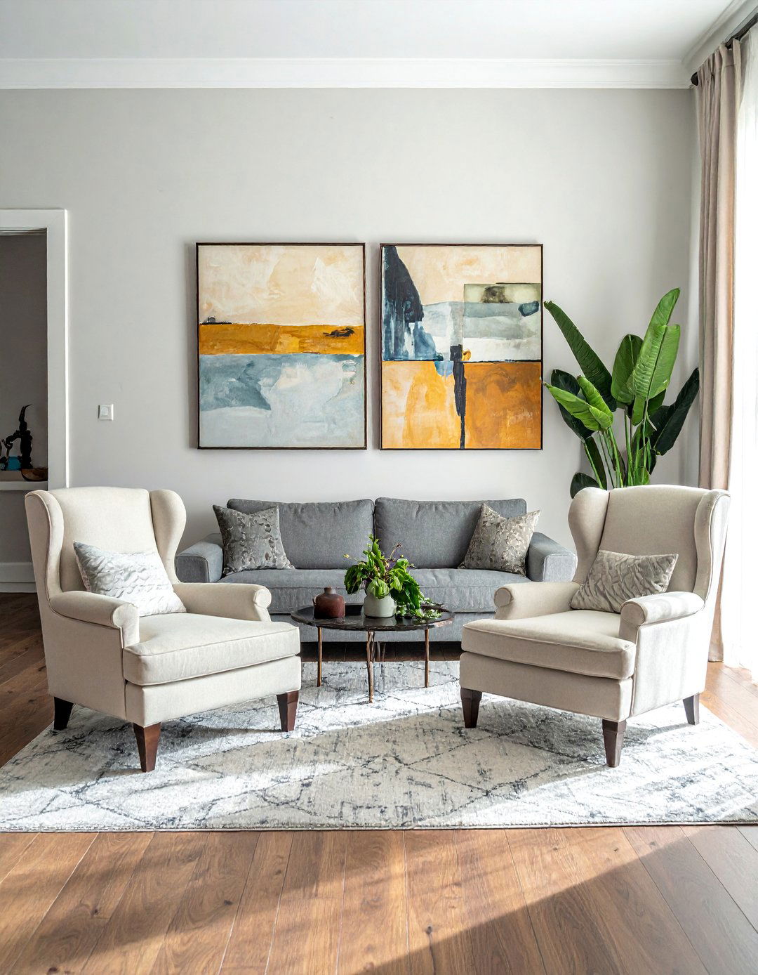 Blending Seating Styles Harmoniously - 40 Transitional Living Room Ideas for Modern Homes