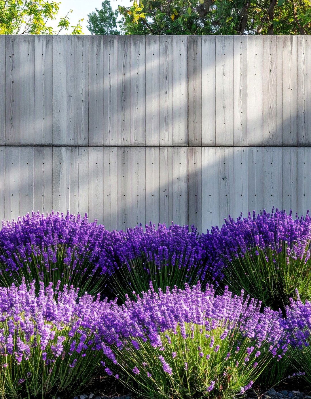 Board Formed Concrete Garden Walls - 25 Concrete Garden Ideas to Enhance Your Outdoor Aesthetic