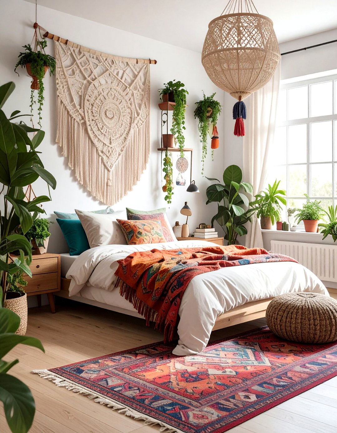 Bohemian Bedroom Office Retreat - 40 Bedroom Office Ideas for a Productive Space
