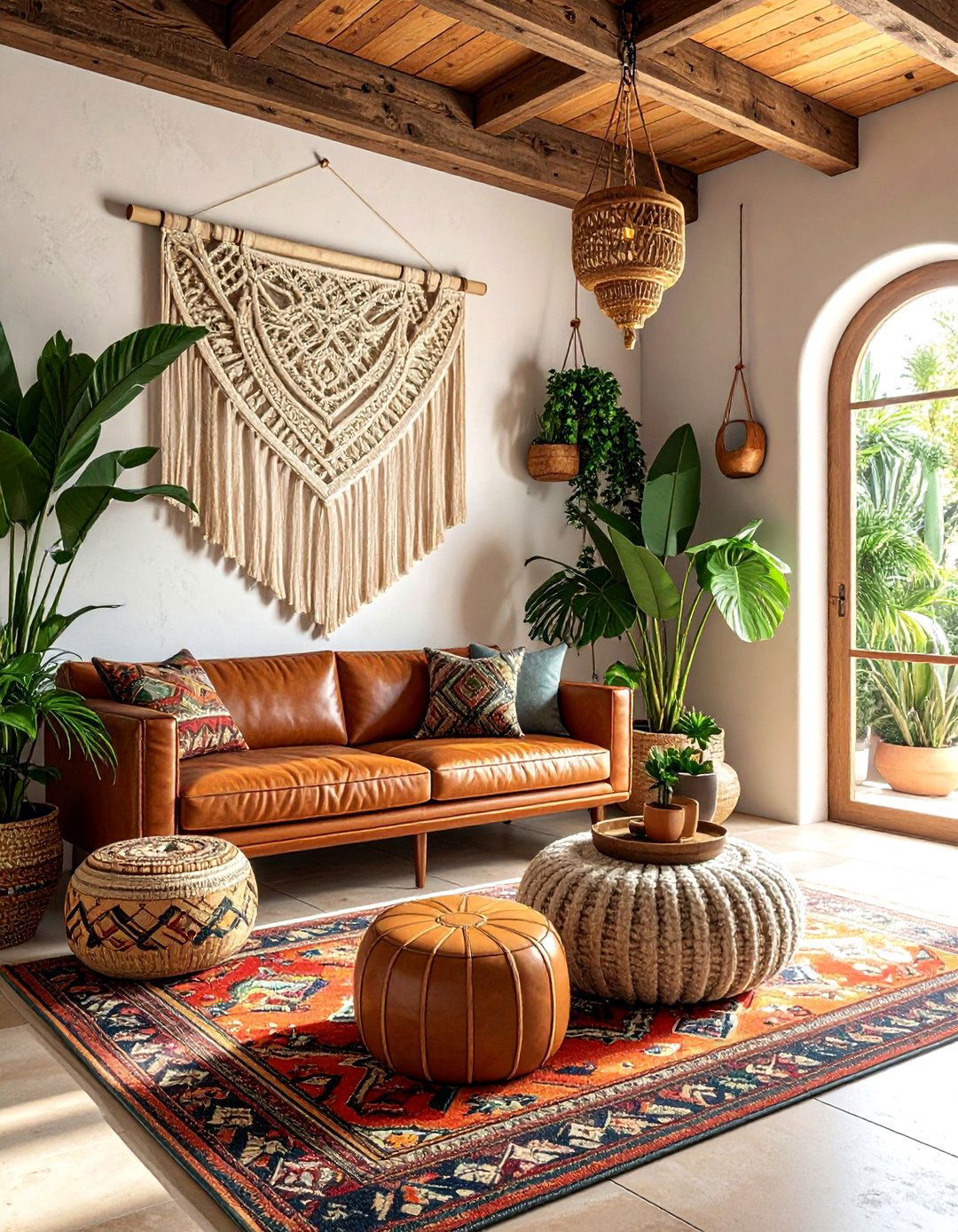 Bohemian Fusion Southwestern Living Room - 25 Southwestern Living Room Ideas for a Cozy Retreat