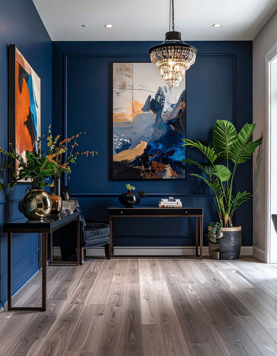 Bold Accent Wall - 50 Foyer Decor Ideas to Make a Grand First Impression