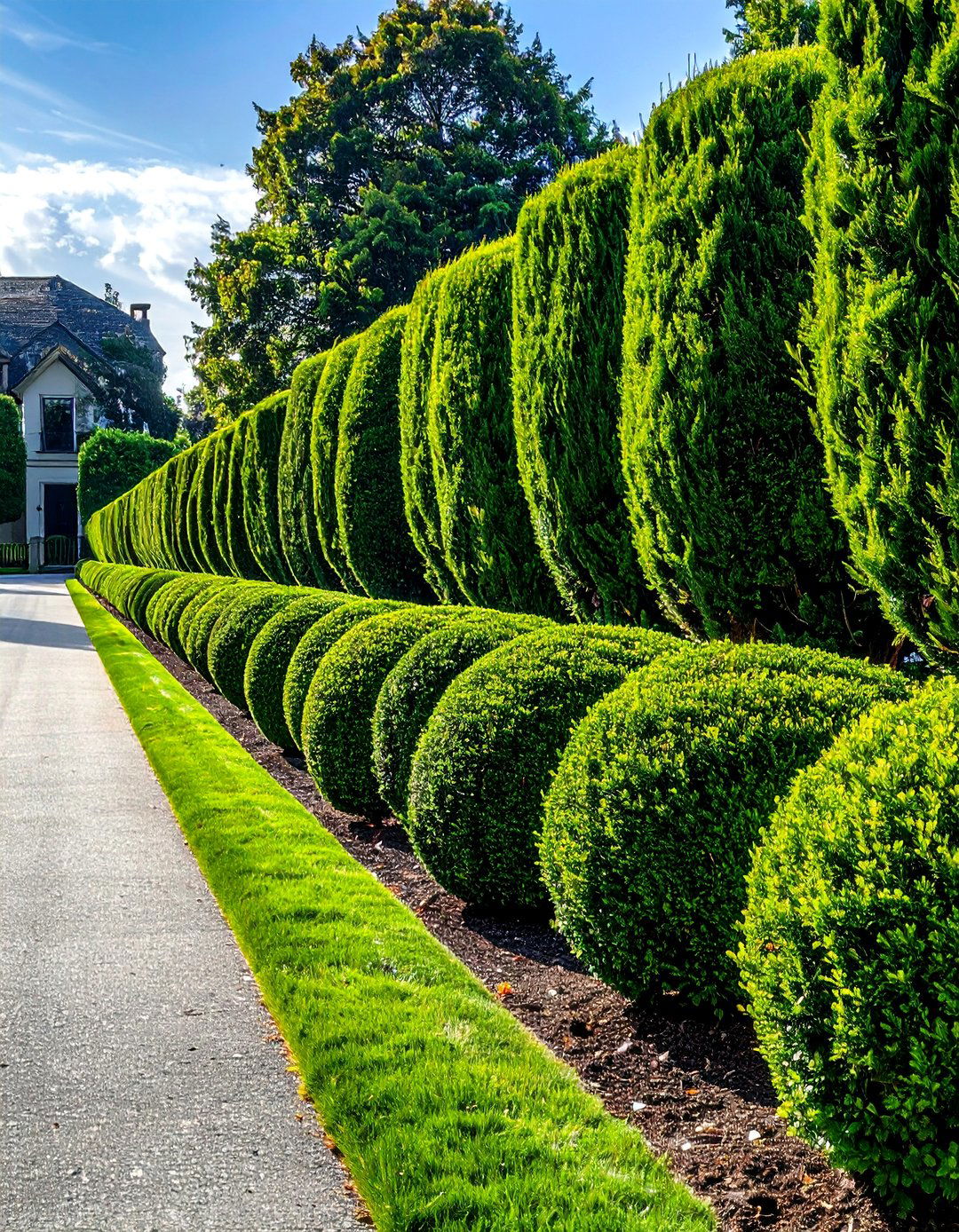 Boxwood Hedge Edging - 30 Driveway Edging Ideas to Enhance Your Curb Appeal