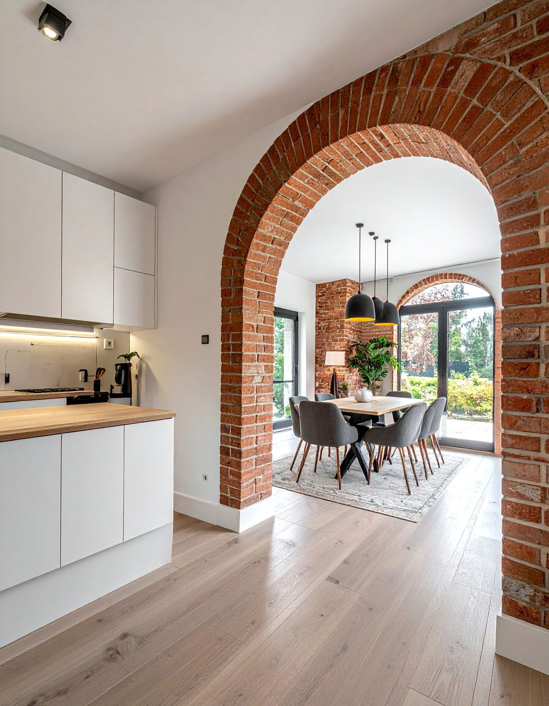Brick Archway Accent - 20 Brick Accent Wall Ideas for Modern Home Design