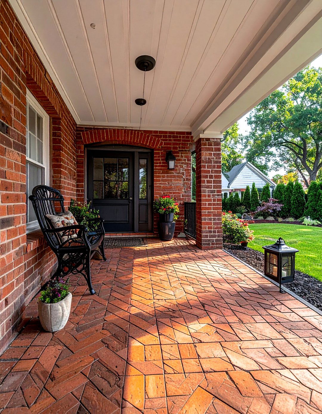 Brick Paver Porch Designs - 15 Porch Flooring Options for a Stylish Outdoor Space
