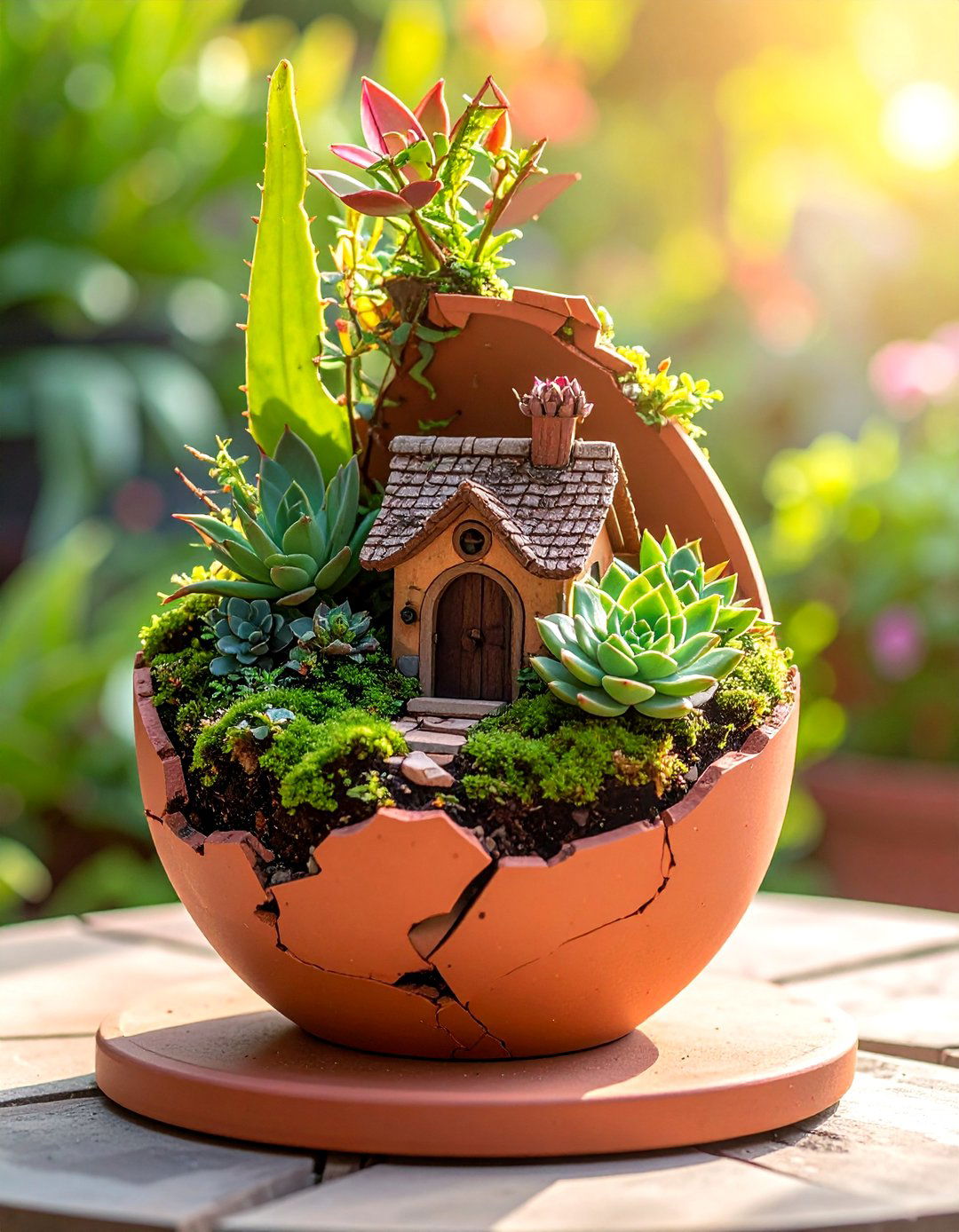 Broken Pot Fairy Garden Terrarium - 40 Terrarium Ideas to Bring Nature Indoors