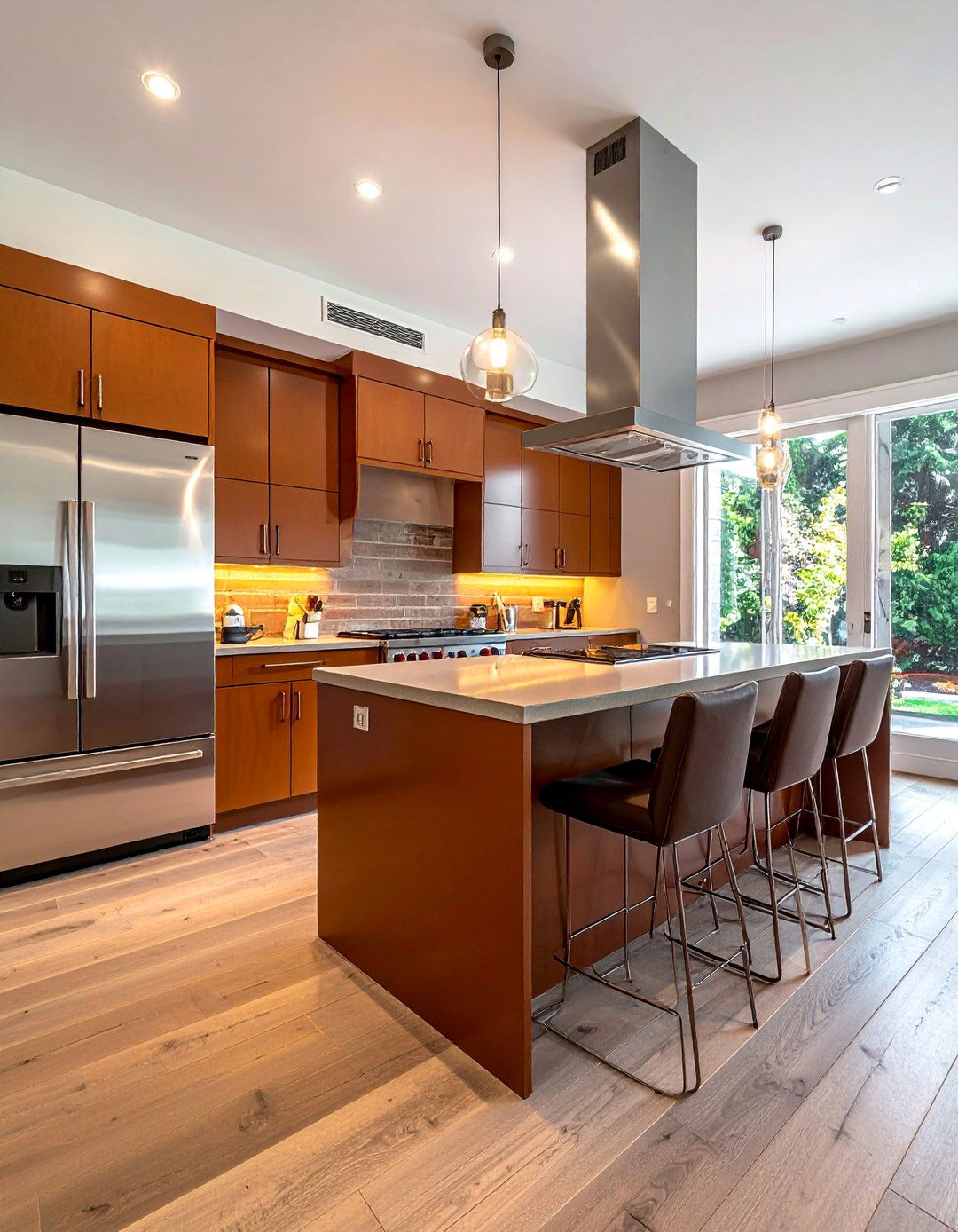 Brown Kitchen with Stainless Steel Appliances - 20 Brown Kitchen Ideas for a Warm, Earthy Feel