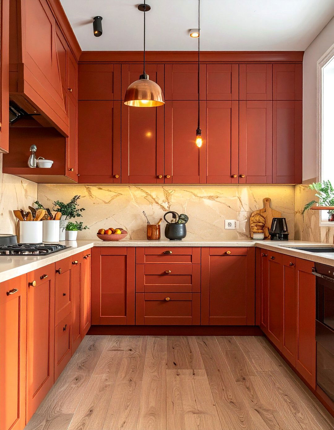 Brown Kitchen with Warm Undertones - 20 Brown Kitchen Ideas for a Warm, Earthy Feel