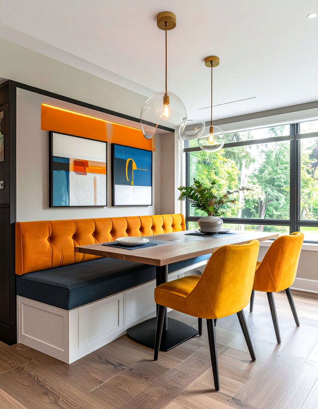 Built in Banquette Seating - 40 Dining Room Decor Ideas to Elevate Your Meals