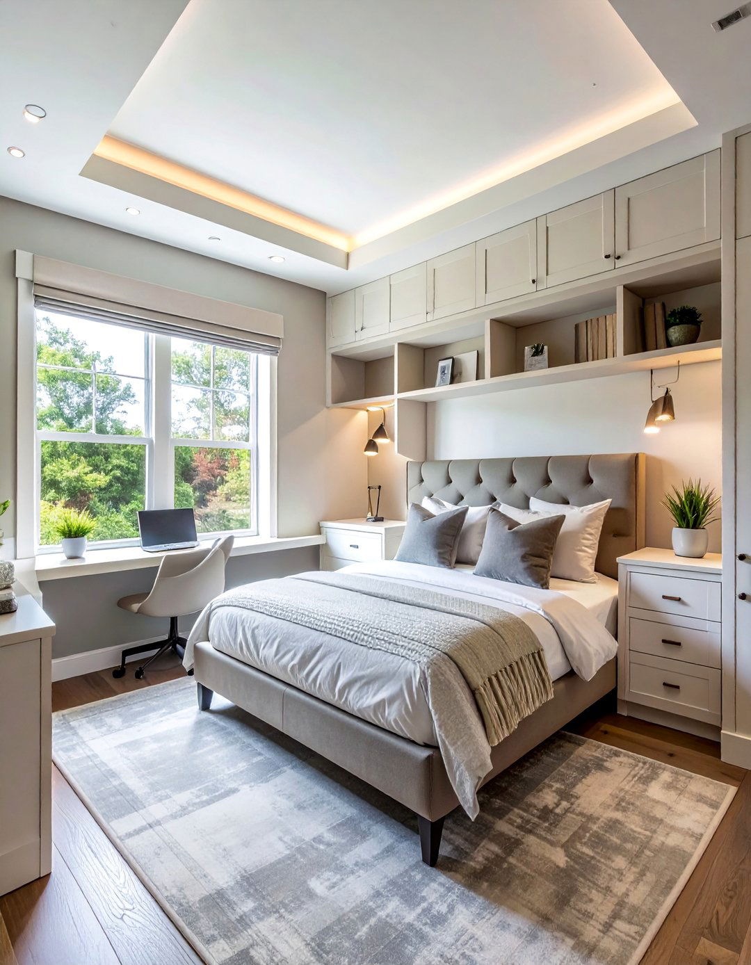 Built in Bedroom Office Niche - 40 Bedroom Office Ideas for a Productive Space