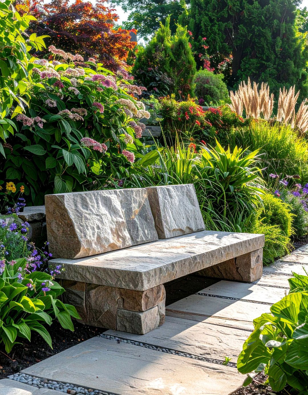 Built in Garden Bench - 40 Cozy Outdoor Seating Ideas for Your Backyard