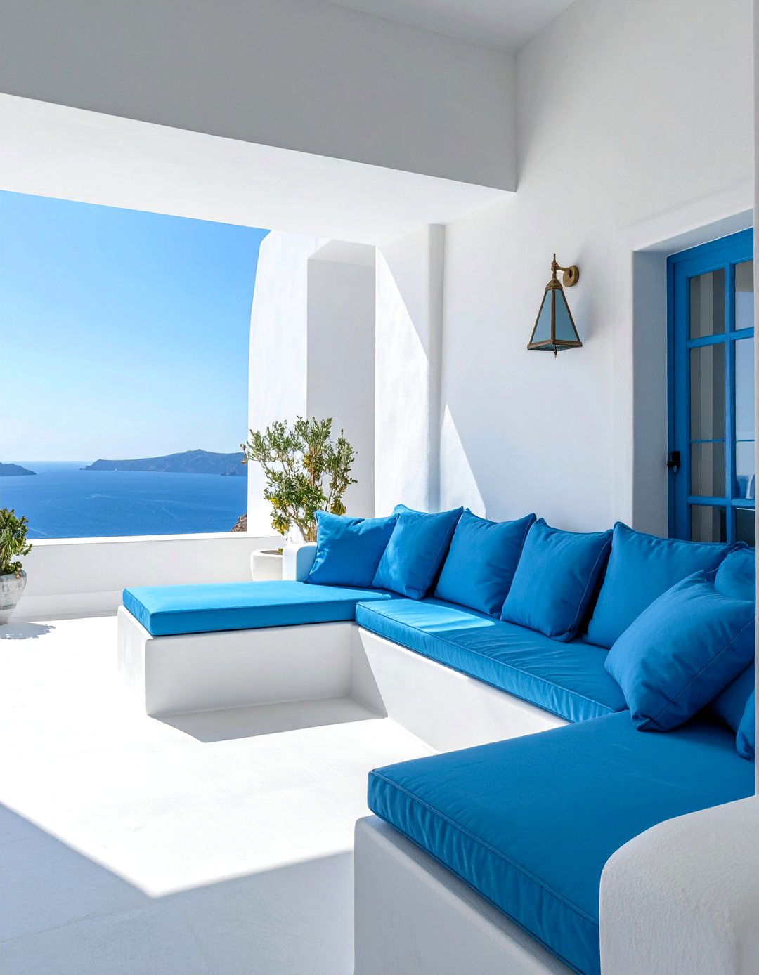 Built in Plaster Seating and Shelving - 20 Greek Style Home Ideas for a Mediterranean Vibe