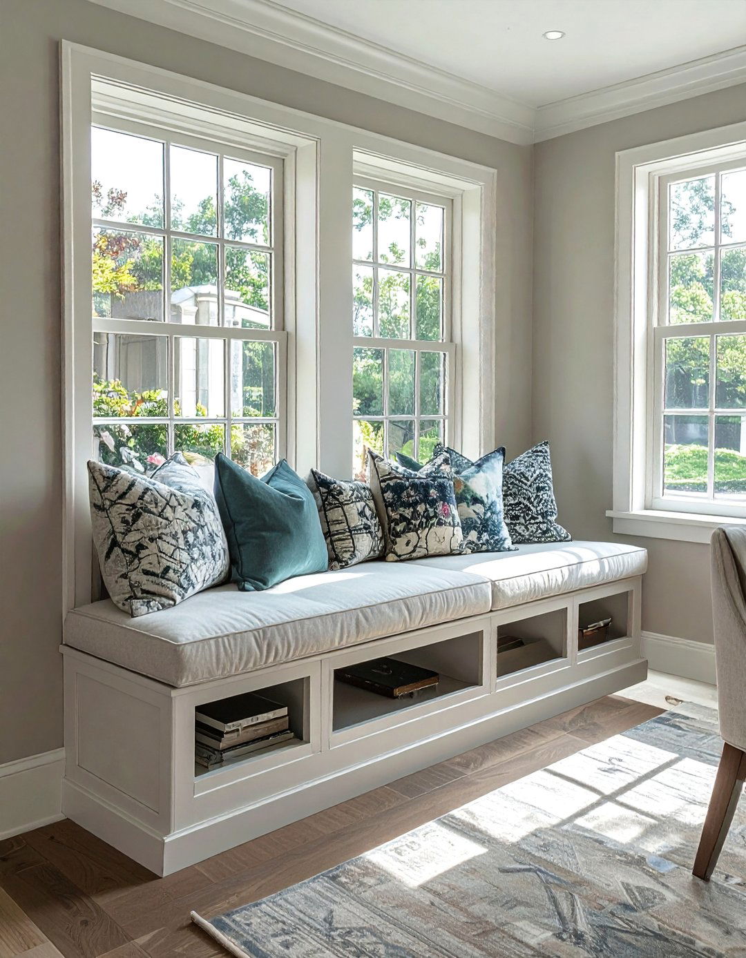 Built in Window Seats with Storage - 40 Luxurious Dining Room Ideas for Elegant Entertaining