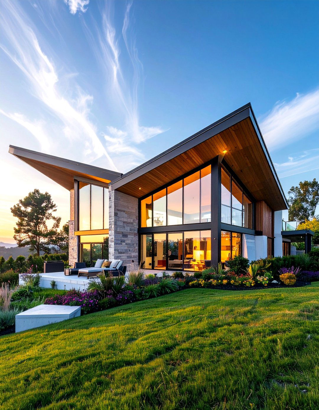 Butterfly Roof Design - 35 Modern House Exterior Design Ideas for a Sleek Look