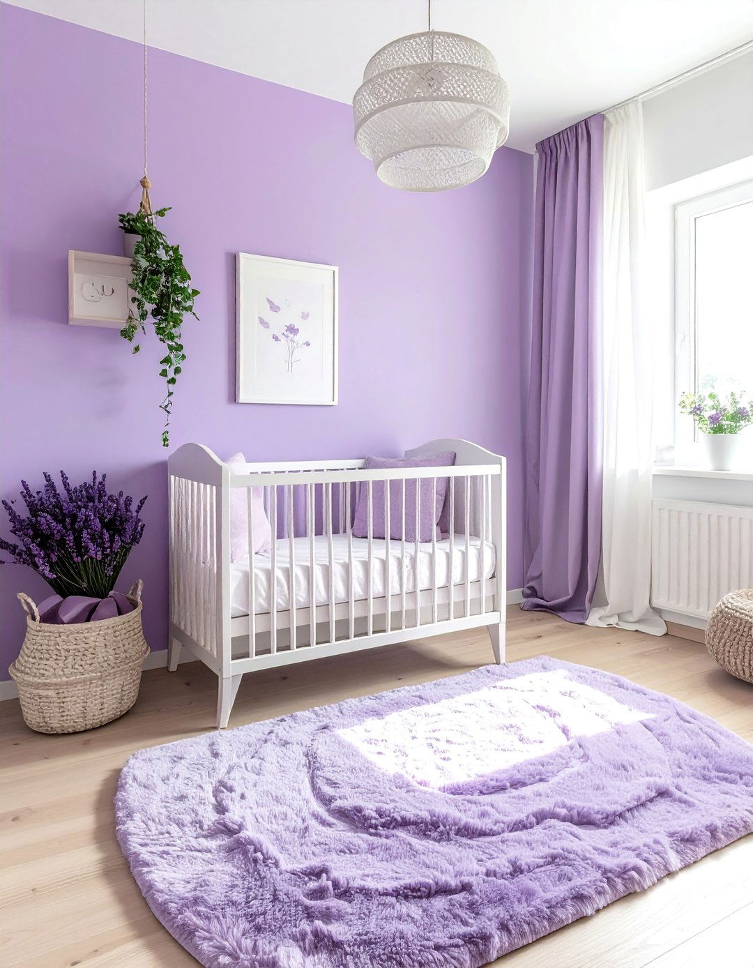 Calming Lavender Nursery - 40 Adorable Nursery Ideas for Your Baby's Room