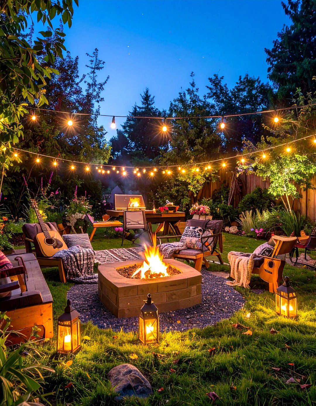 Campfire Garden Party - 30 Garden Party Ideas for a Memorable Outdoor Event