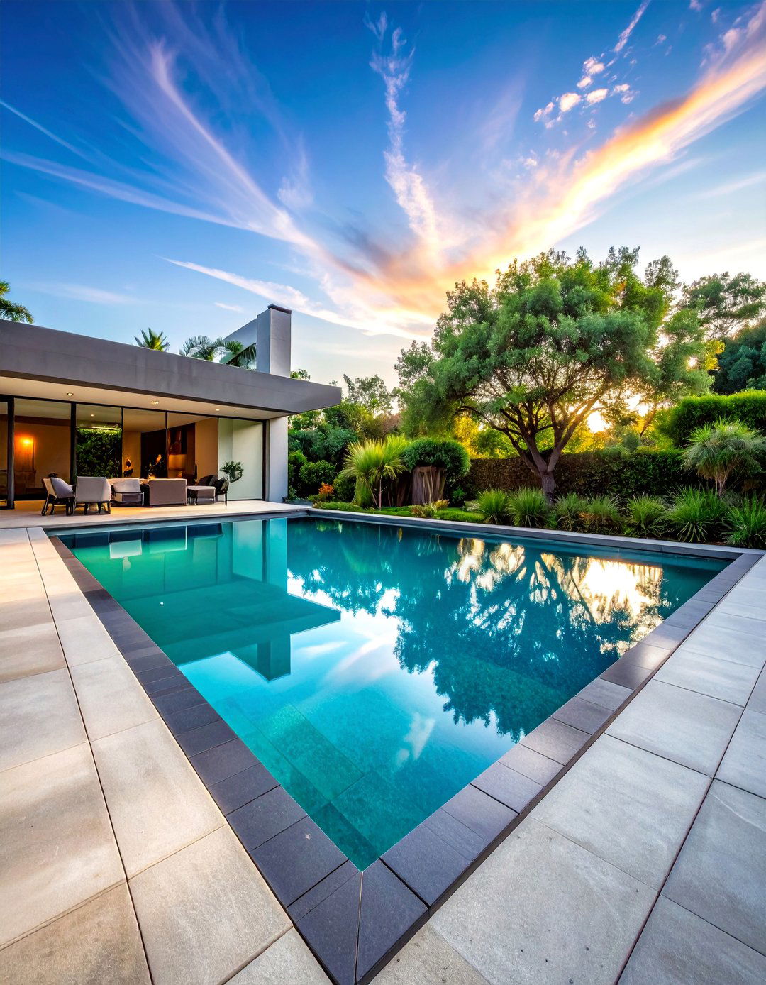 Cantilevered Concrete Pool Deck - 25 Concrete Landscaping Ideas for Modern Outdoor Spaces