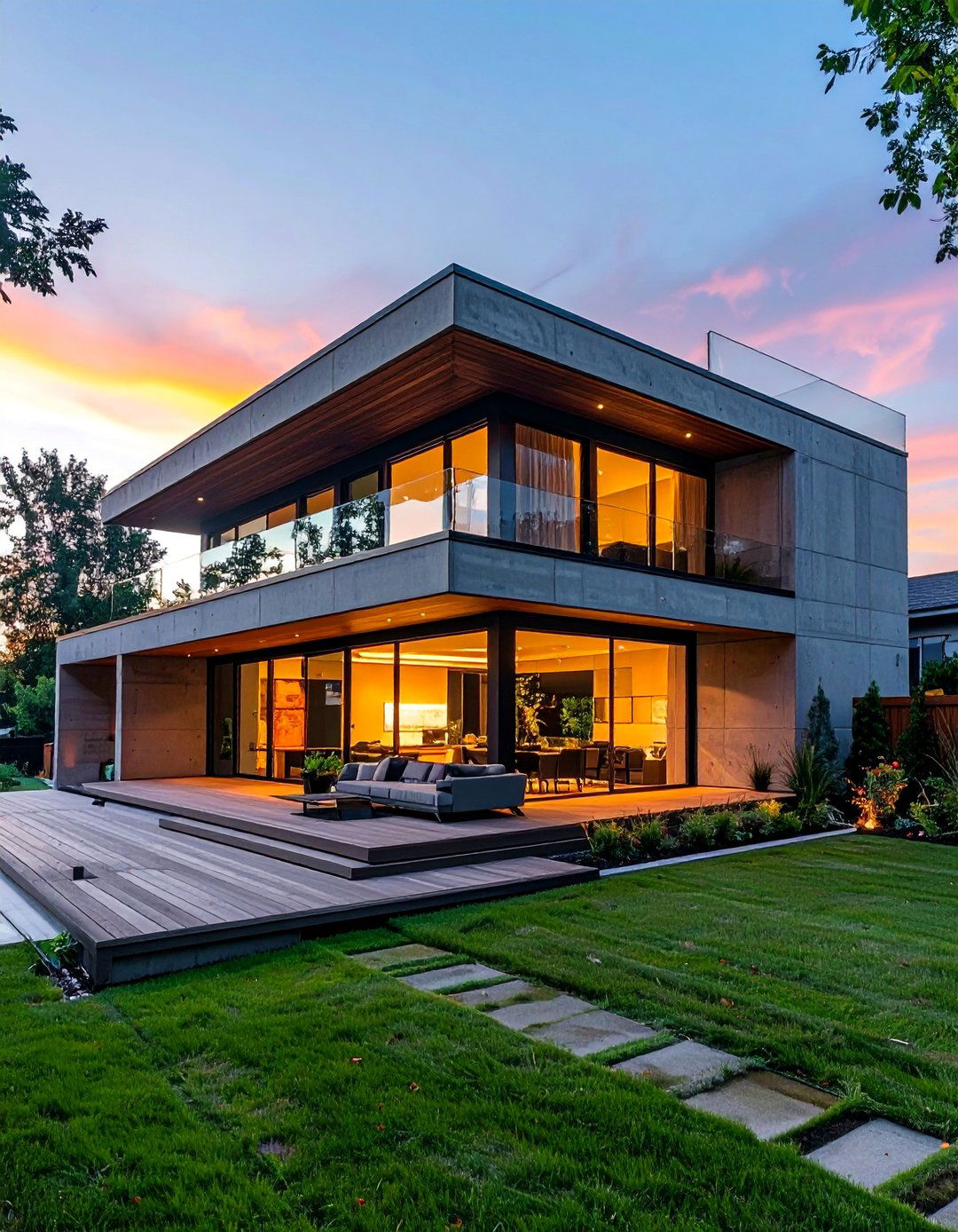 Cantilevered Second Story Design - 35 Modern House Exterior Design Ideas for a Sleek Look