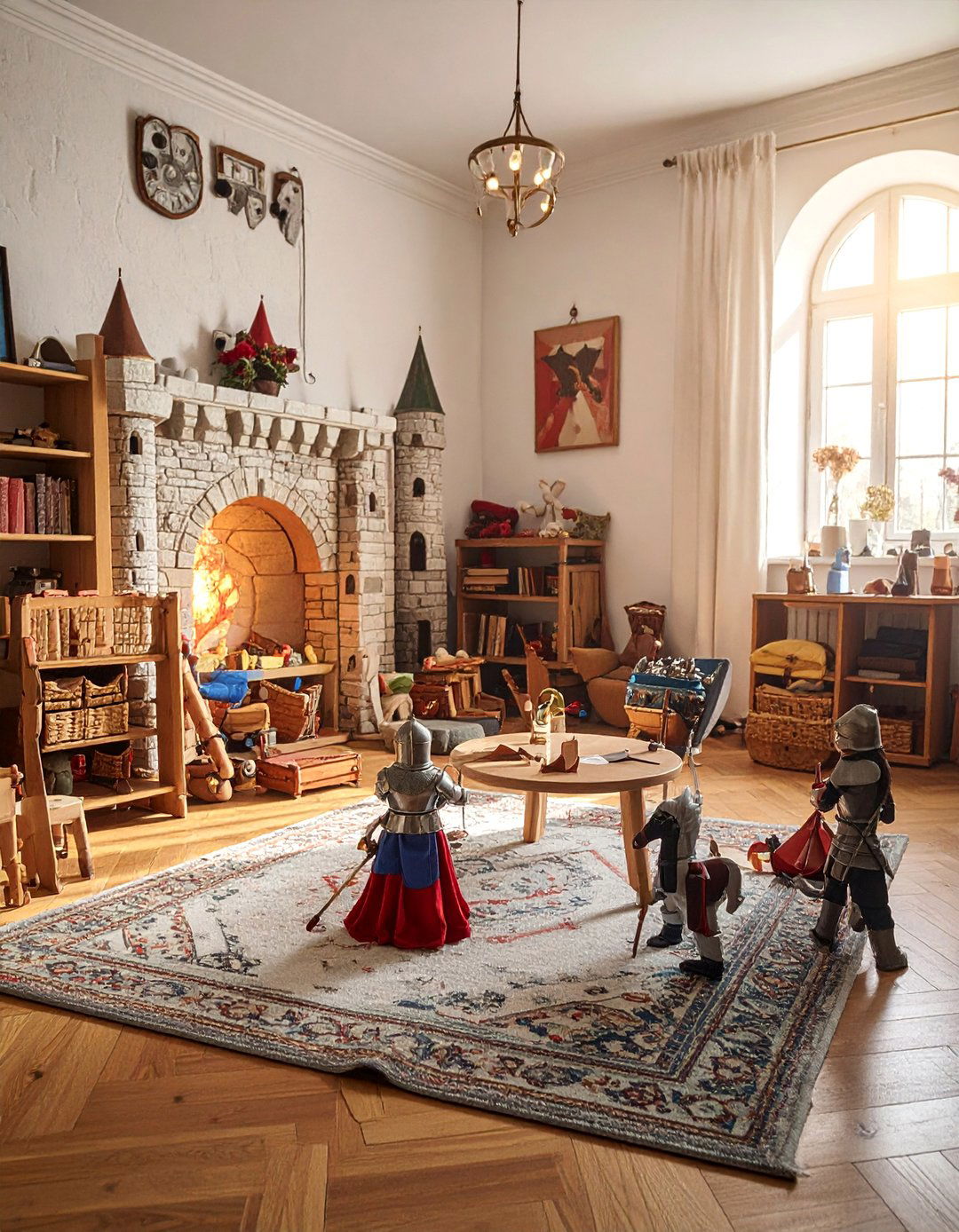 Castle Medieval Adventure - 40 Fun and Functional Playroom Ideas for Kids
