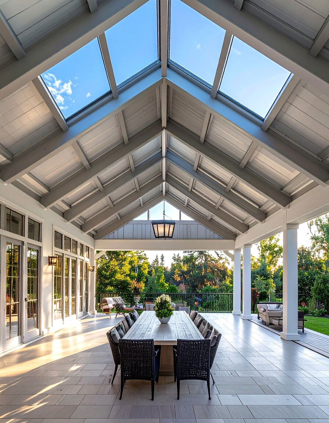 Cathedral Ceiling Metal Porch Roof - 30 Metal Roof Porch Design Ideas for Durability