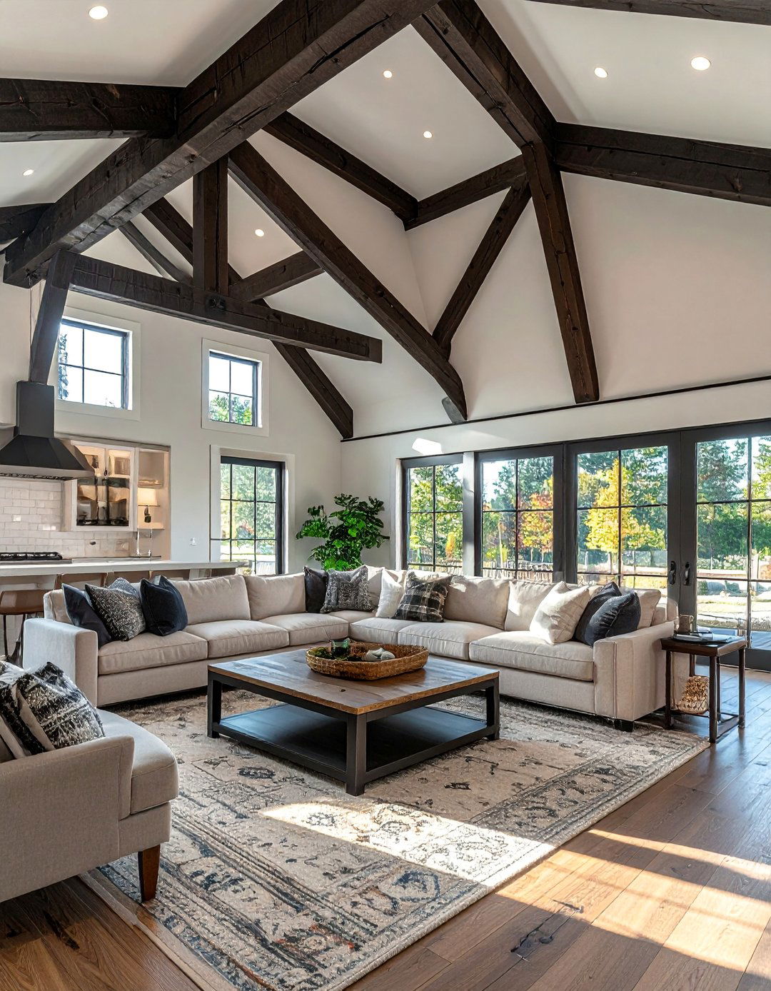 Ceiling Beams for Rustic Charm - 40 Living Room Ideas for Cozy Spaces