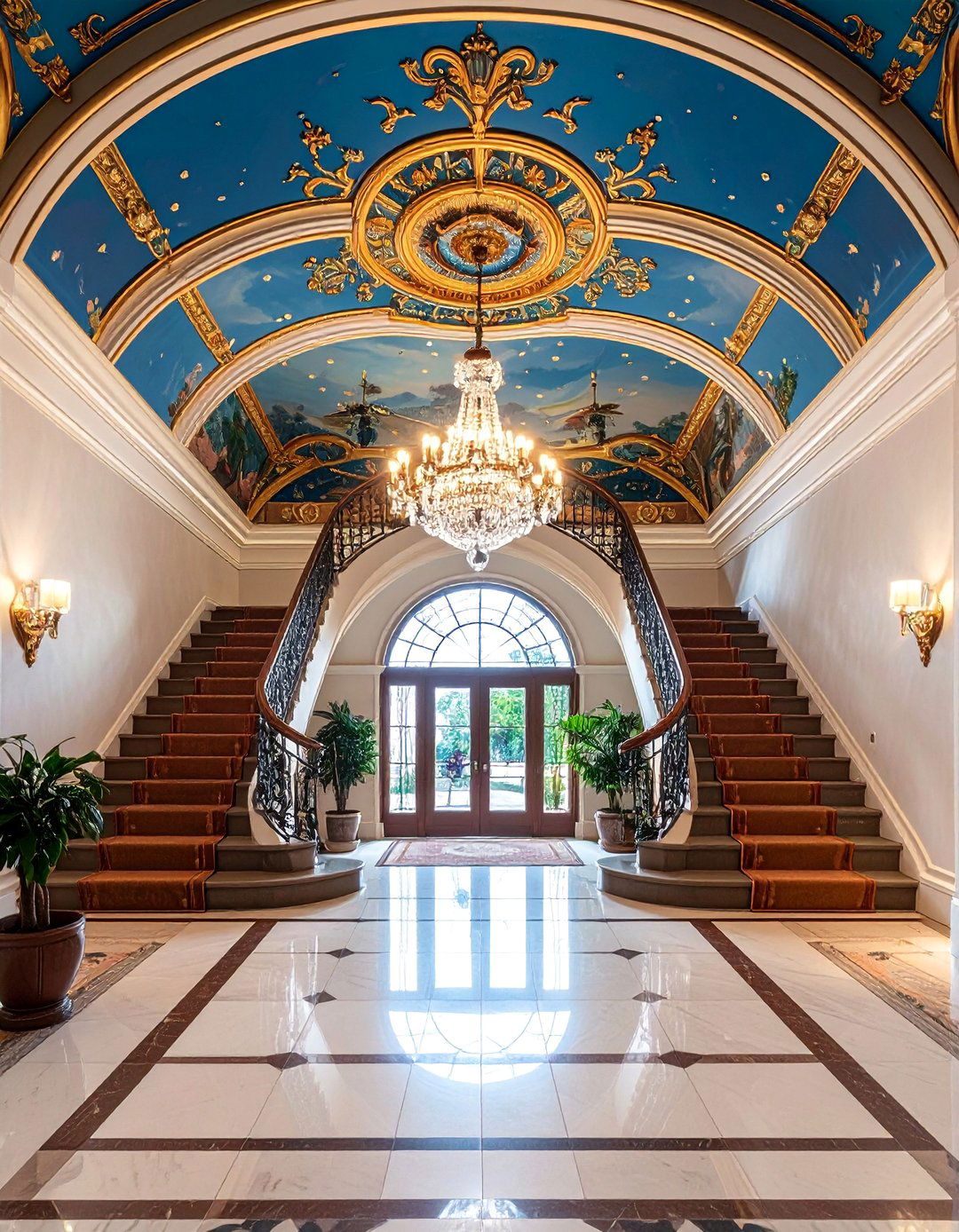 Ceiling Design Focus - 50 Foyer Decor Ideas to Make a Grand First Impression