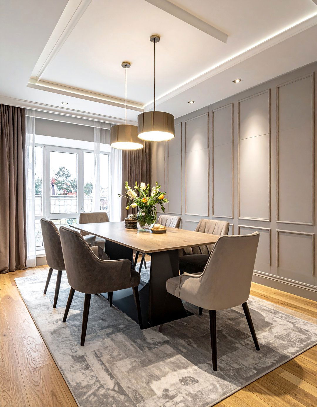 Ceiling Extension Design - 25 Dining Room Wall Paneling Ideas to Elevate Your Space