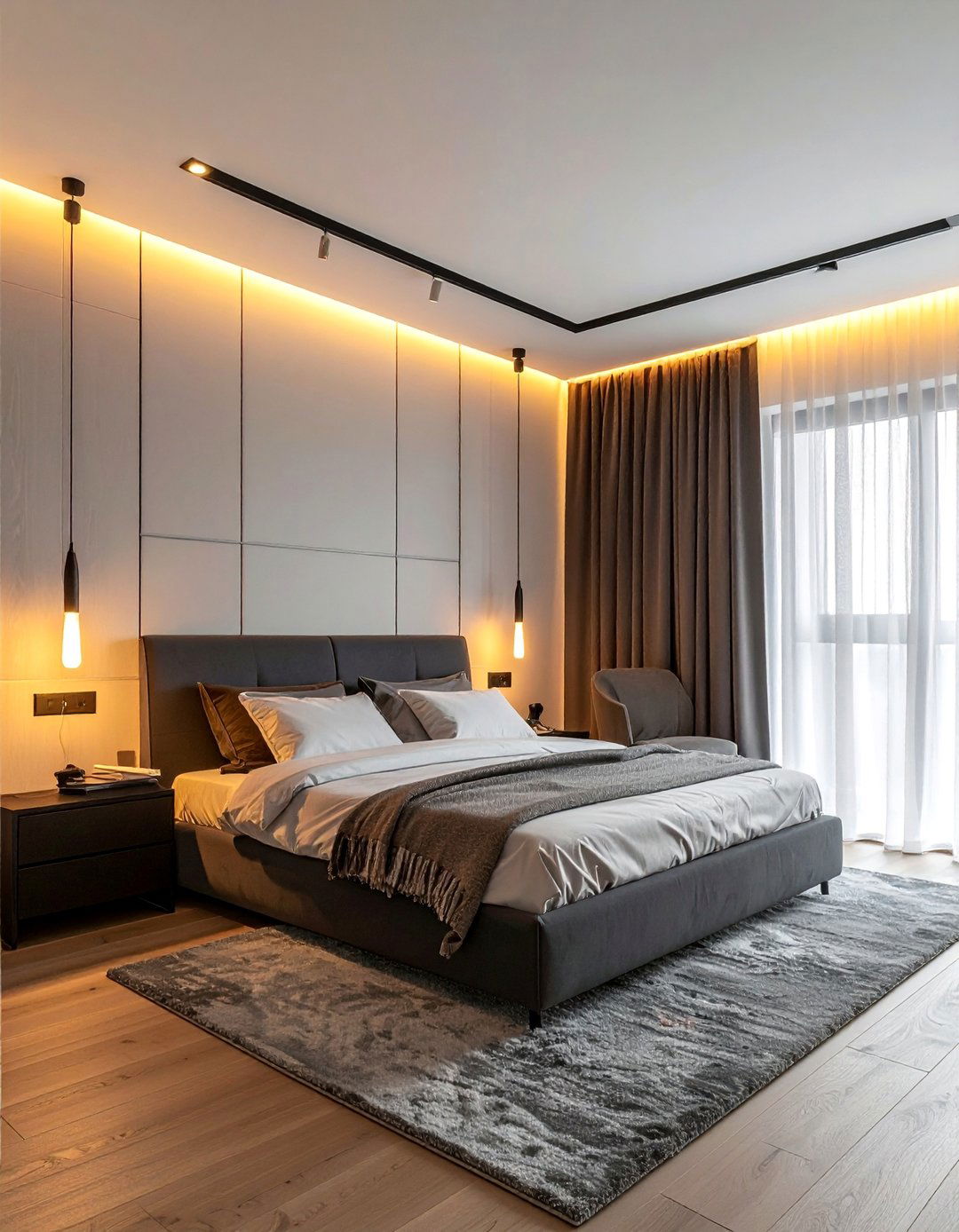 Ceiling Mounted Track Lighting Systems - 15 Bright Small Bedroom Lighting Ideas for Ambiance