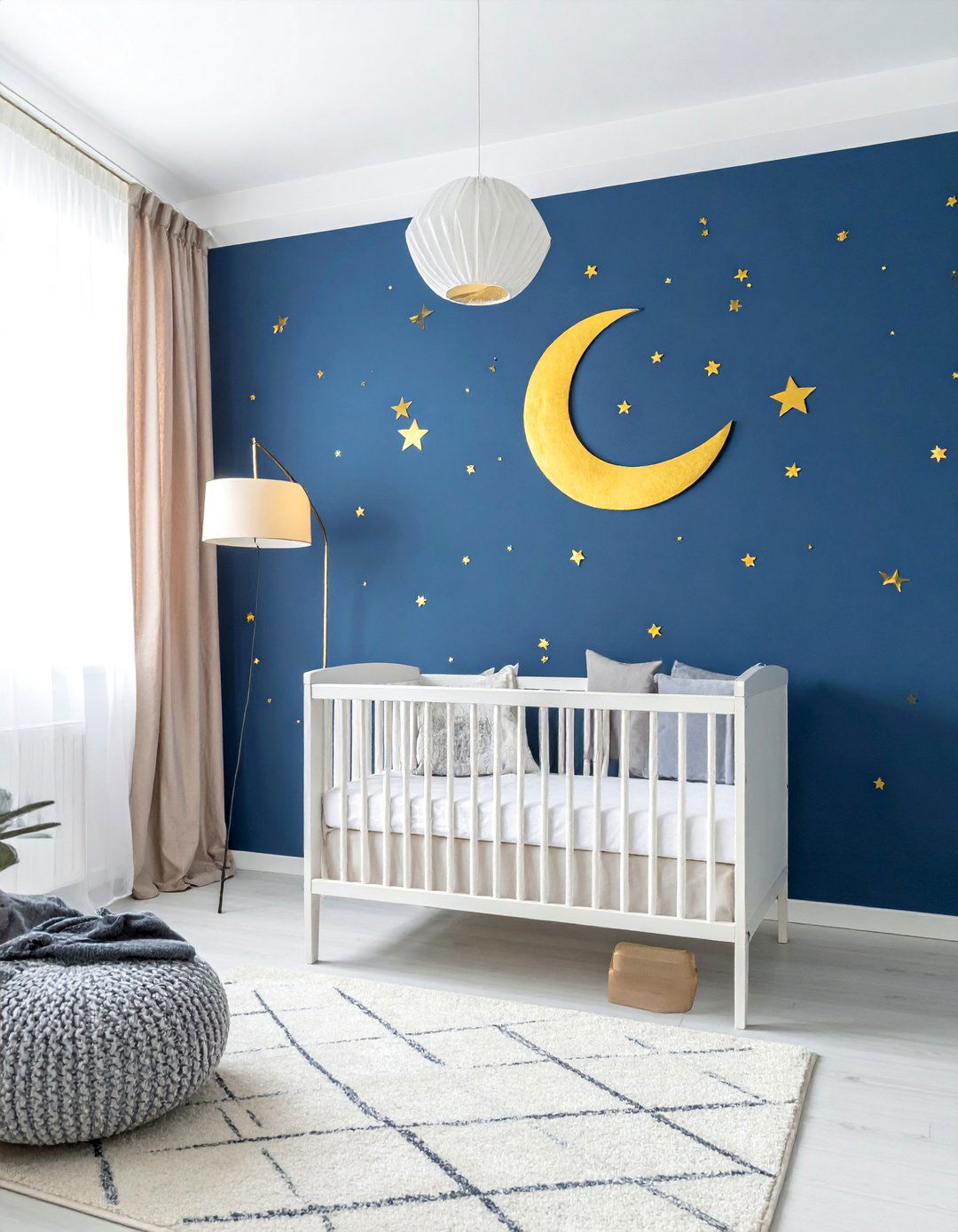 Celestial Night Sky Themed Nursery - 20 Nature Themed Nursery Ideas for a Serene Space