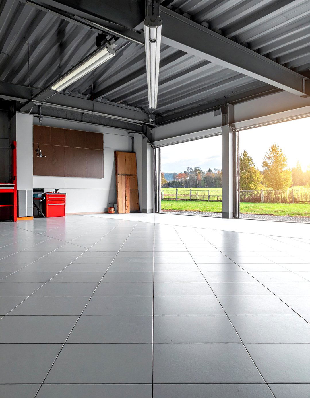 Ceramic Tile Workshop Floors - 20 Shed Floor Ideas for Durable and Stylish Spaces