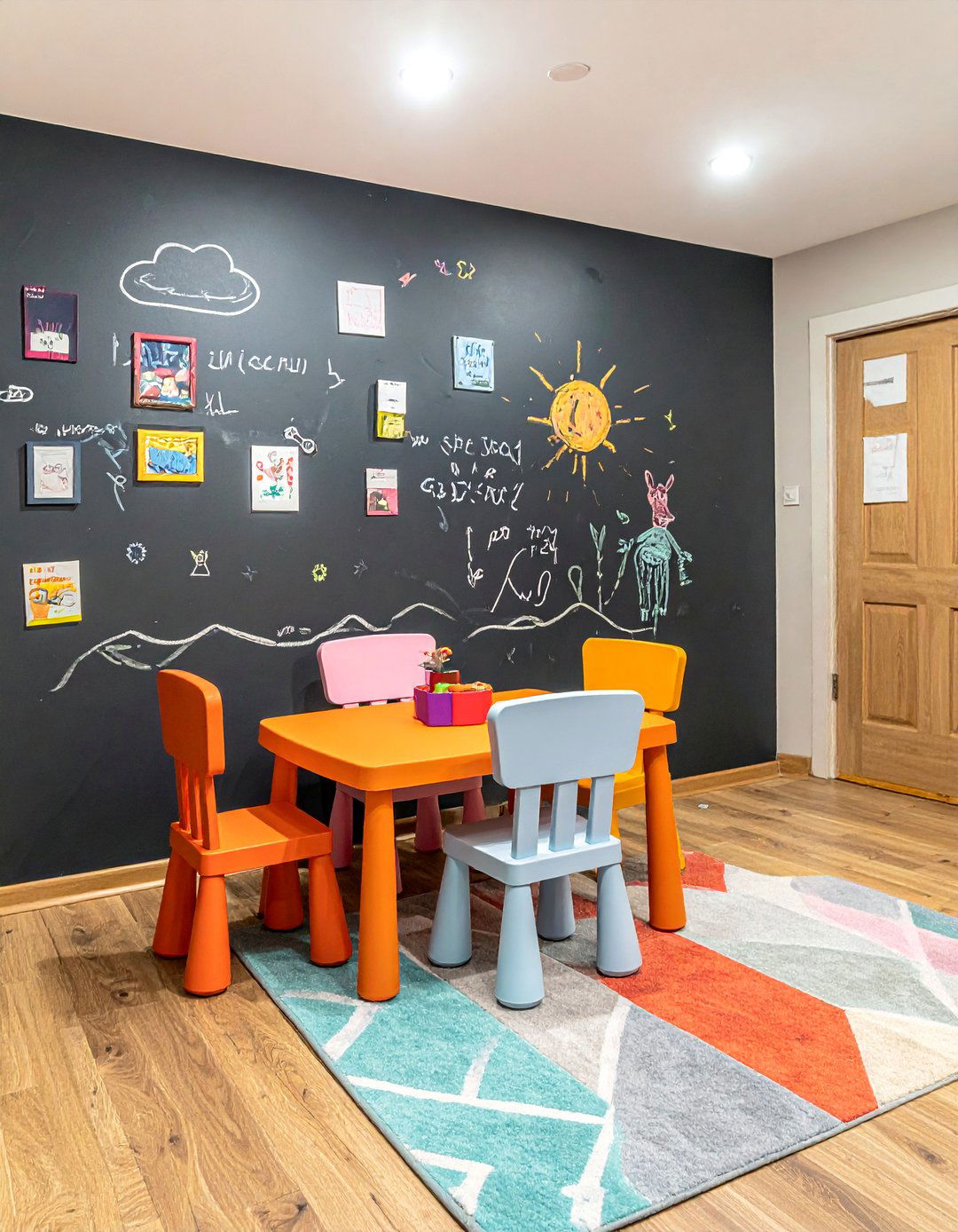 Chalkboard Paint Basement Accent Wall - 15 Basement Accent Wall Ideas to Transform Your Space