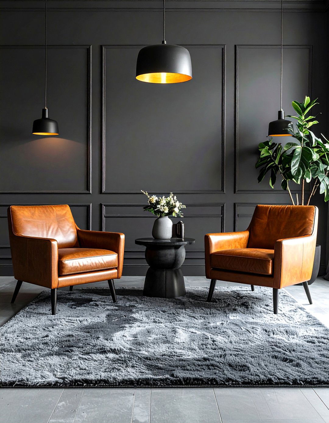 Charcoal Gray Monochromatic Living Room - 25 Monochromatic Living Room Ideas for a Cohesive Look