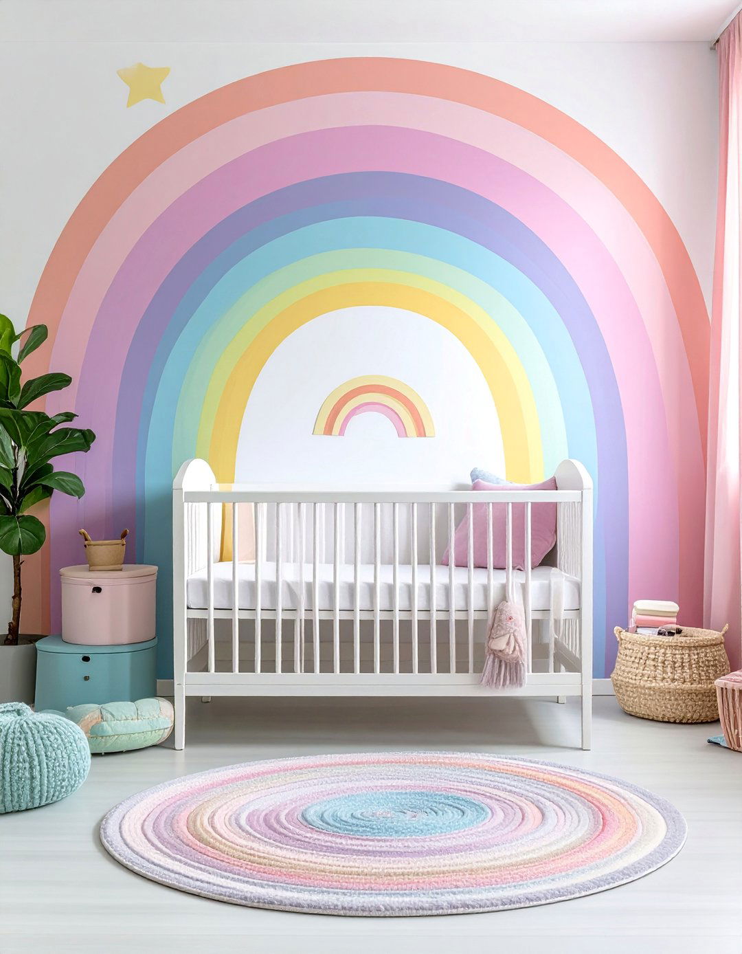 Cheerful Rainbow Nursery - 40 Adorable Nursery Ideas for Your Baby's Room