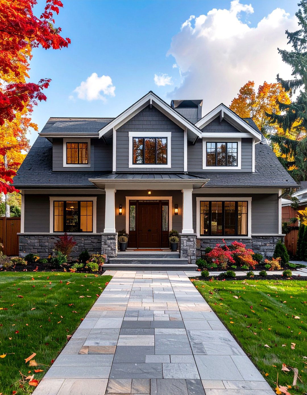 Chelsea Gray for a Classic Mid Tone - 40 Gray Exterior House Paint Ideas for Modern Homes