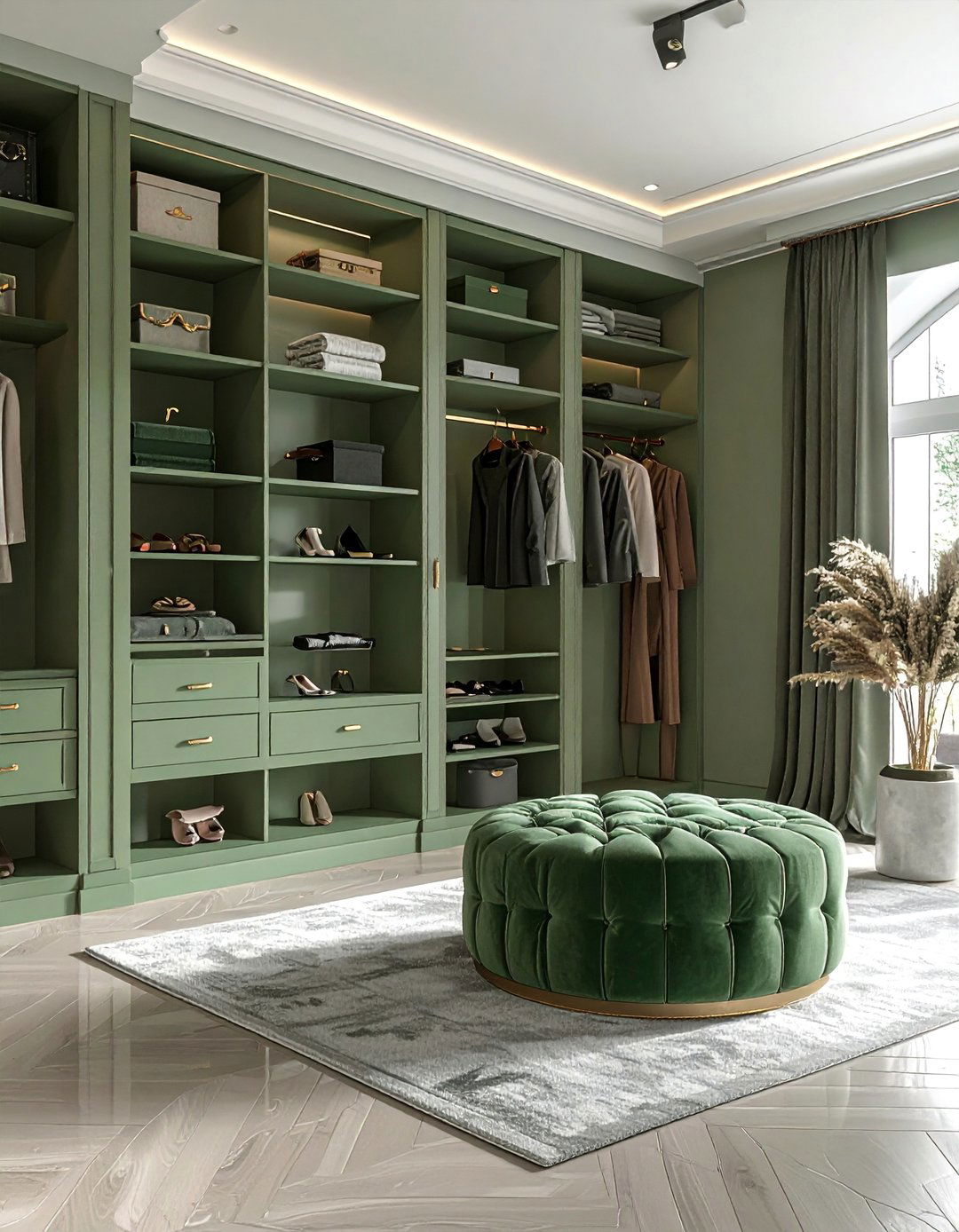 Chic Sage Green for a Walk In Closet - 40 Sage Green Paint Color Ideas for a Serene Home