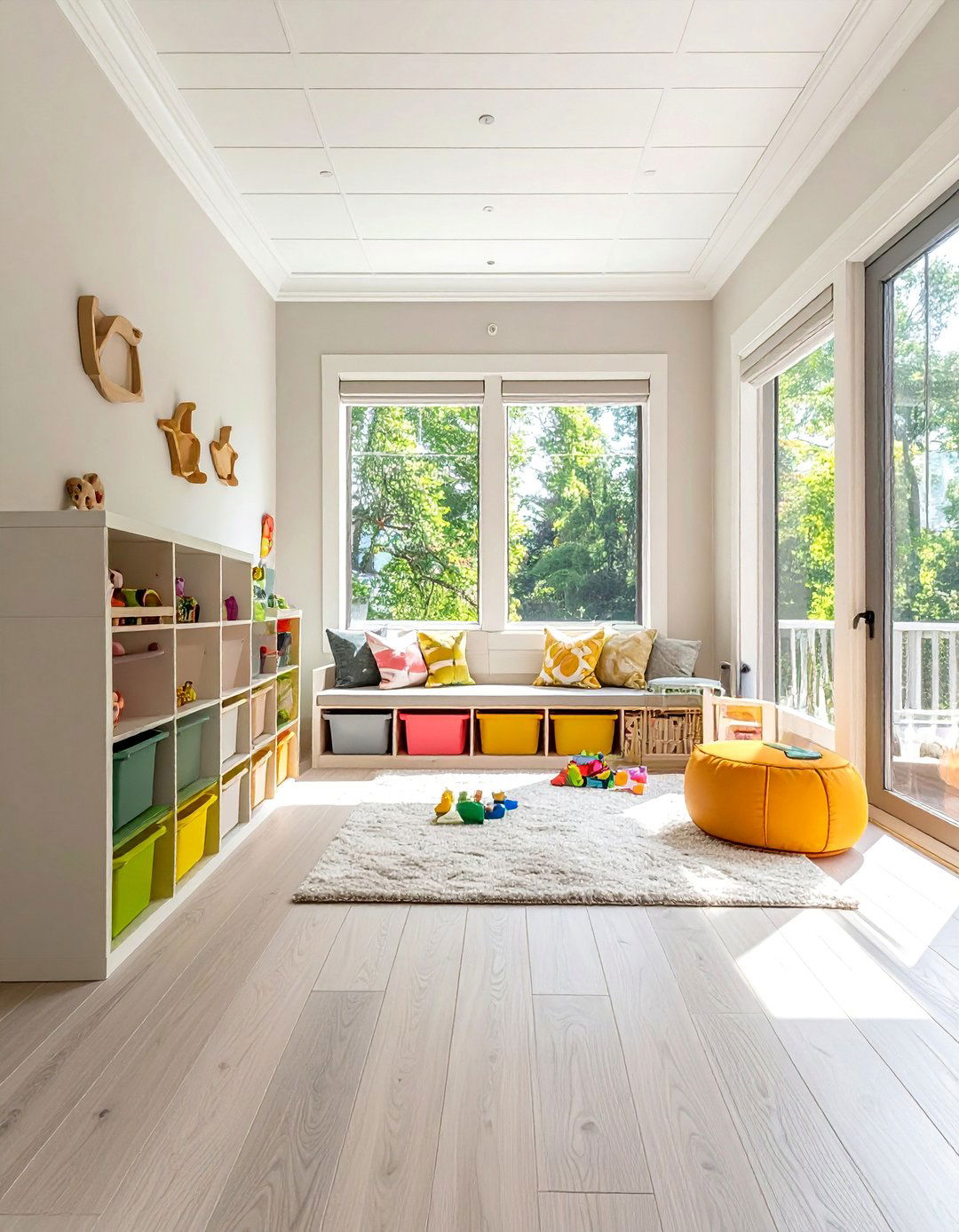 Childrens Playroom Paradise - 35 Three Season Porch Ideas for Year-Round Comfort